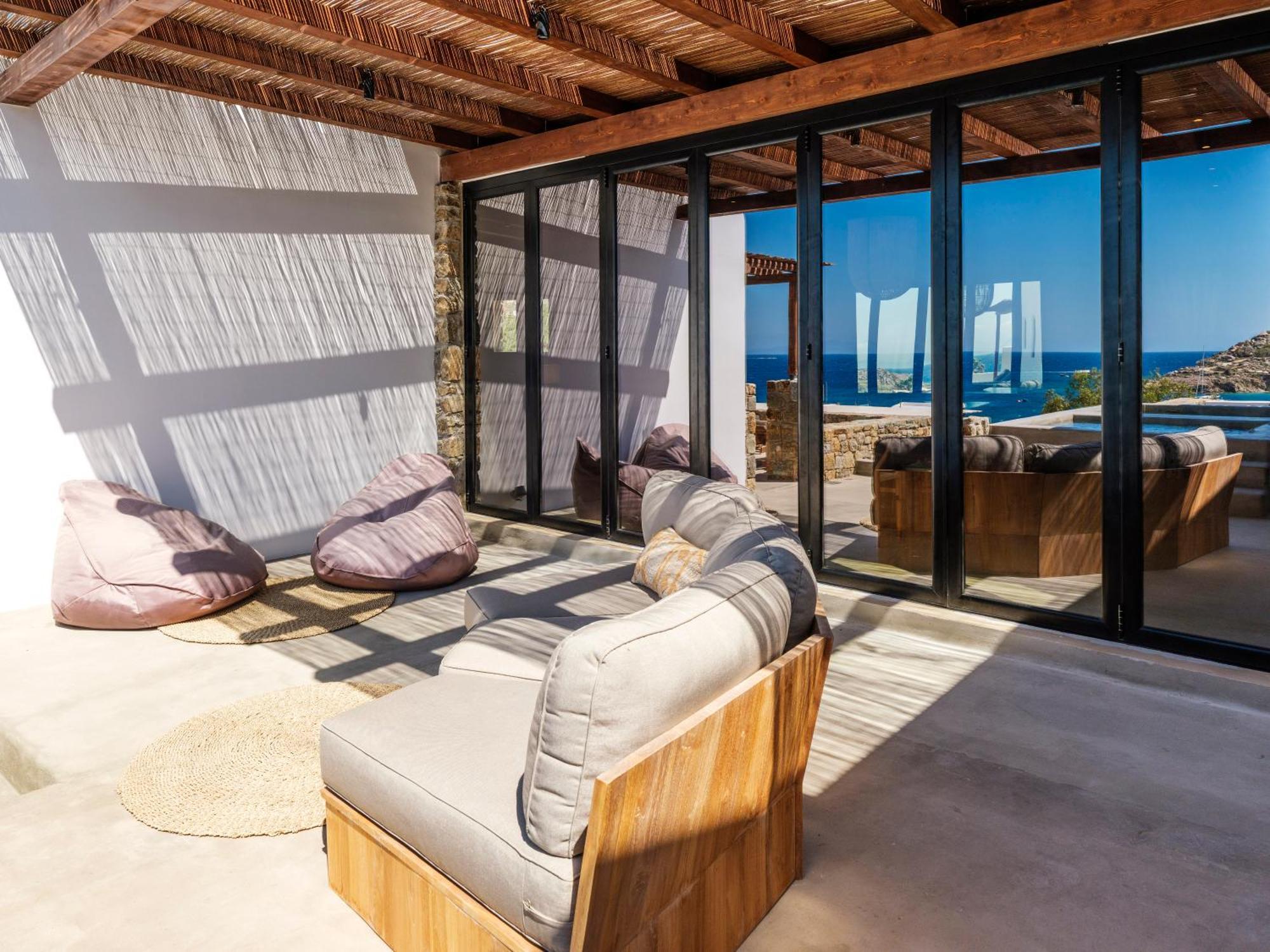 Trinity Mykonos - Beachfront Villa Platys Gialos  Exteriér fotografie