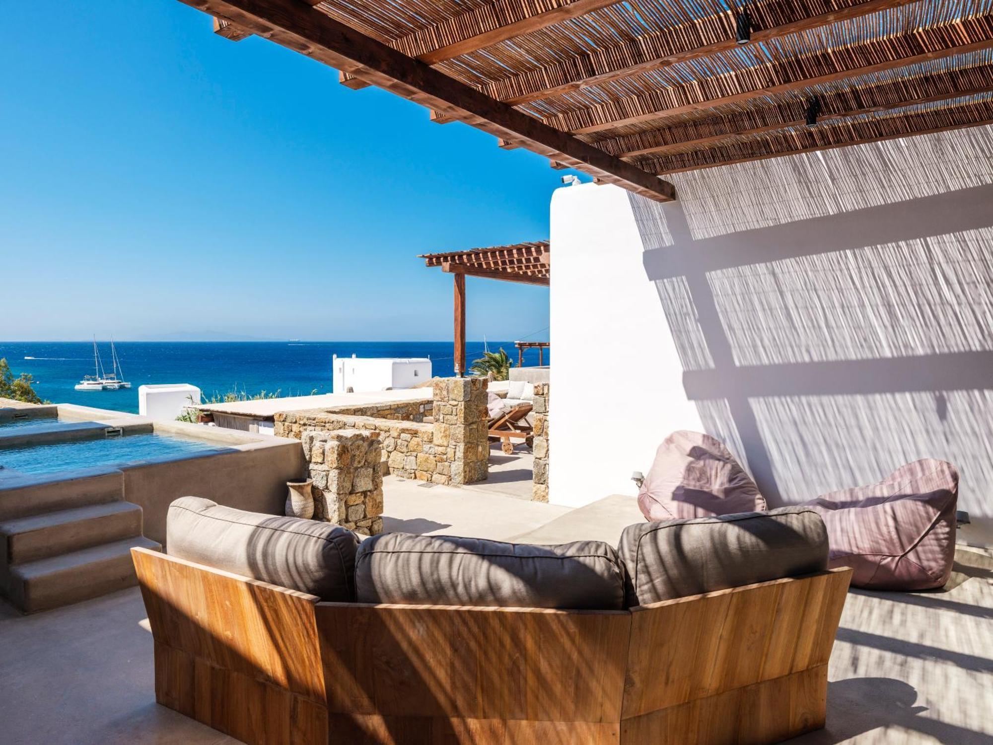 Trinity Mykonos - Beachfront Villa Platys Gialos  Exteriér fotografie